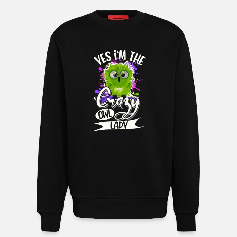 Eule - Sweatshirt - made by SPREAD  - SOLID BLACK