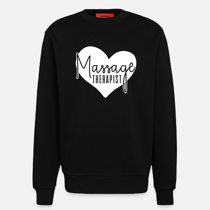 Massagetherapeut Massagetherapie - Sweatshirt - made by SPREAD  - SOLID BLACK