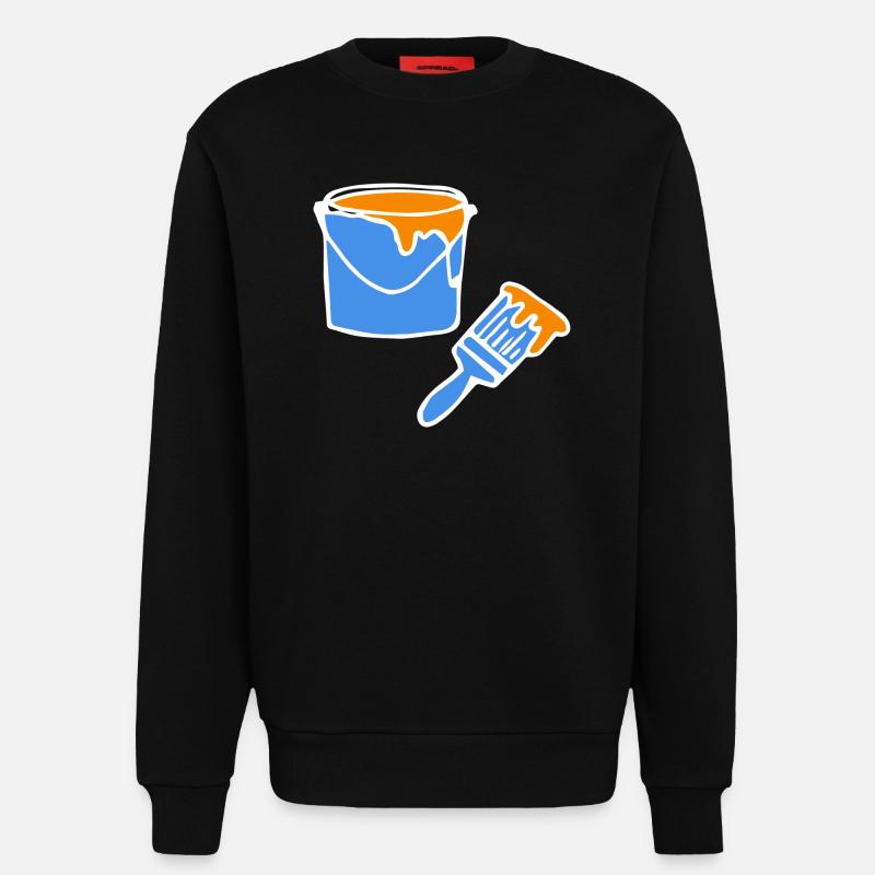 Painter Painter Painter - Sweatshirt - made by SPREAD  - SOLID BLACK