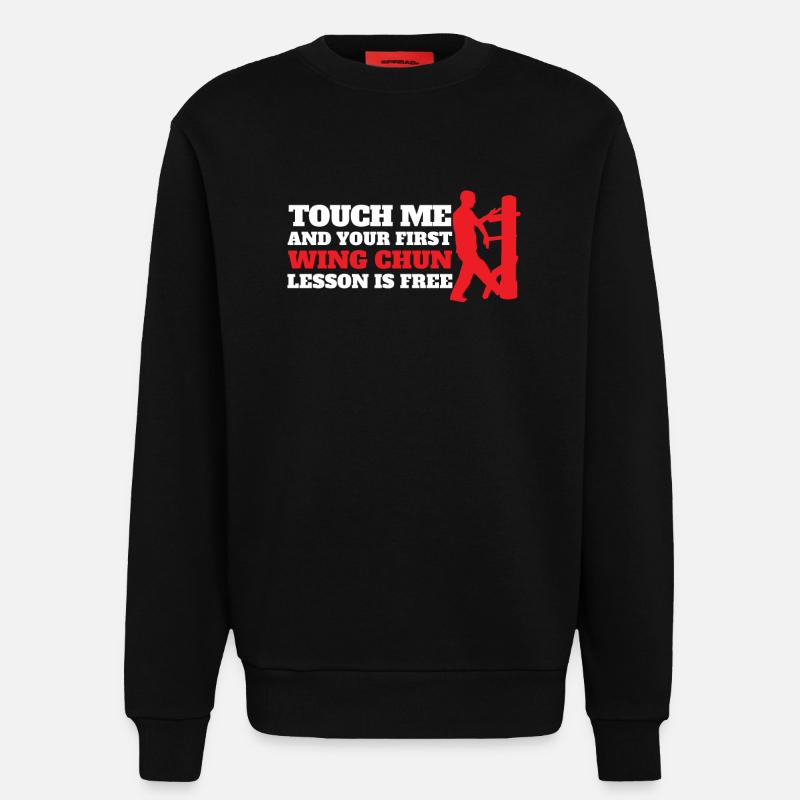 Wing Chun Chinesisch Kampfkunst - Sweatshirt - made by SPREAD  - SOLID BLACK