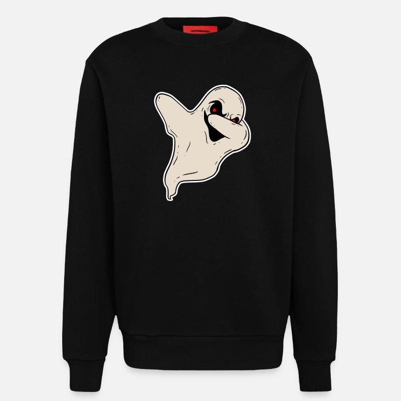 Halloween Horror Ghosts - Sweatshirt - made by SPREAD  - SOLID BLACK