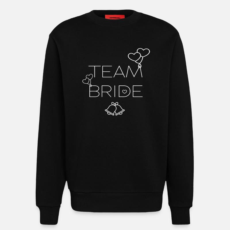 TEAM BRIDE - TEAM BRIDE - Sweatshirt - made by SPREAD  - SOLID BLACK
