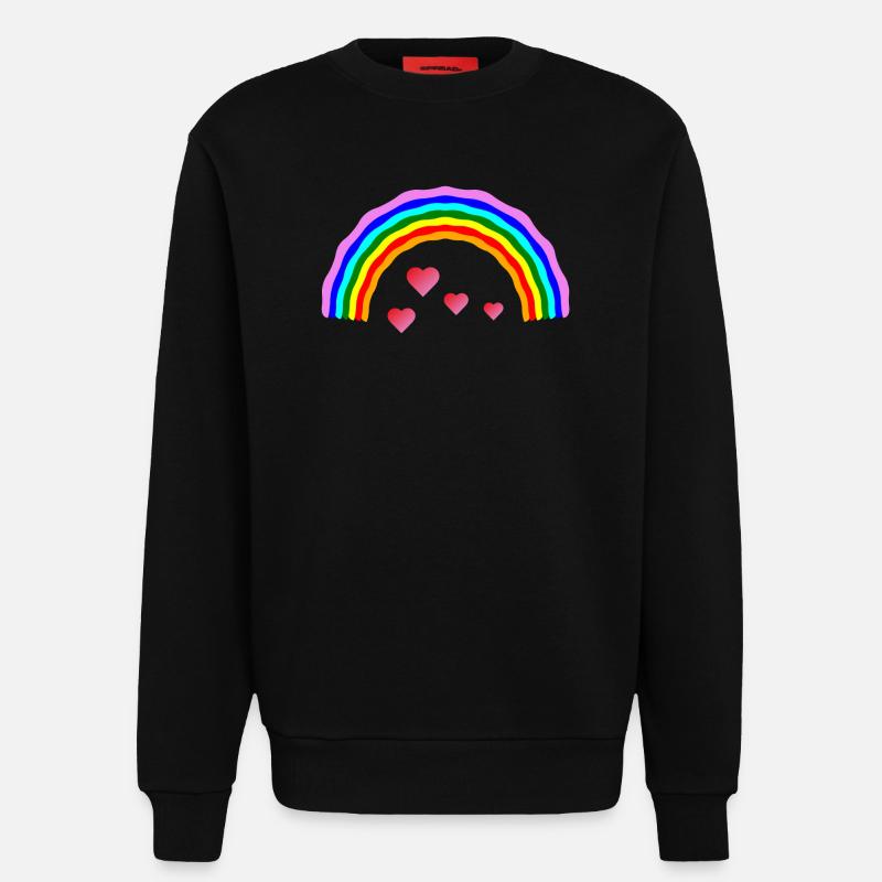 Regenbogenherz Regenbogenherz - Sweatshirt - made by SPREAD  - SOLID BLACK