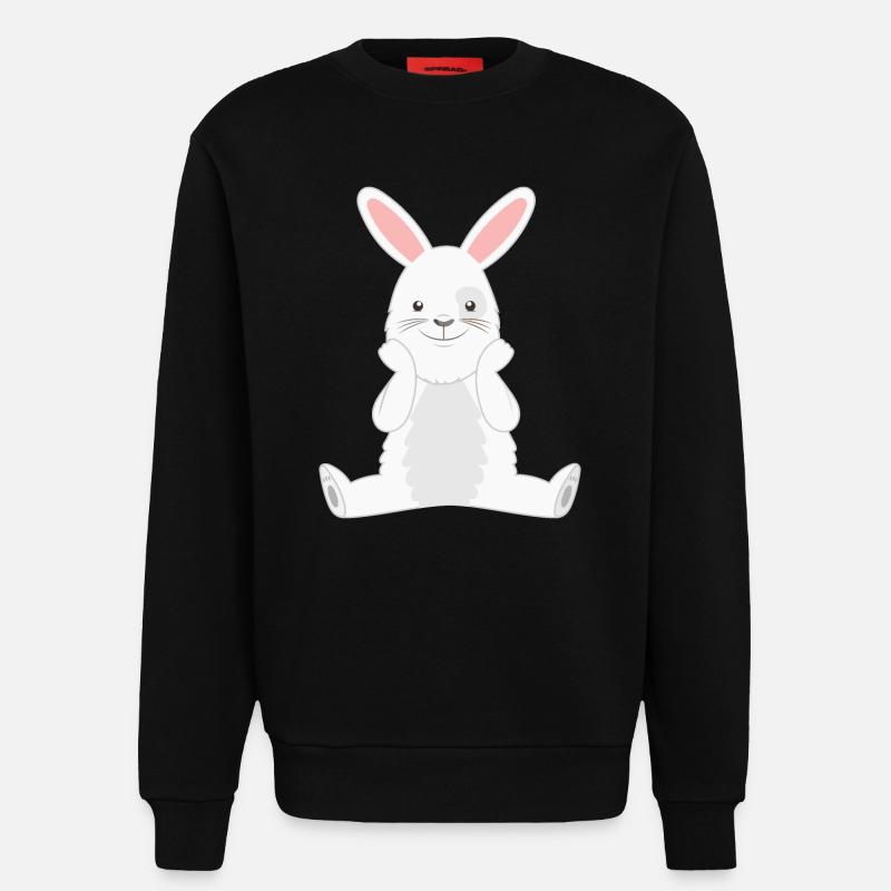 Rabbit Rabbit - Sweatshirt - made by SPREAD  - SOLID BLACK