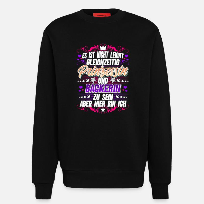 Bäckerin - Sweatshirt - made by SPREAD - SOLID BLACK