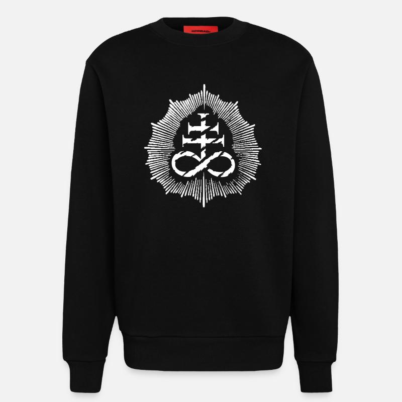 Leviathan Cross - Sweatshirt - made by SPREAD - SOLID BLACK