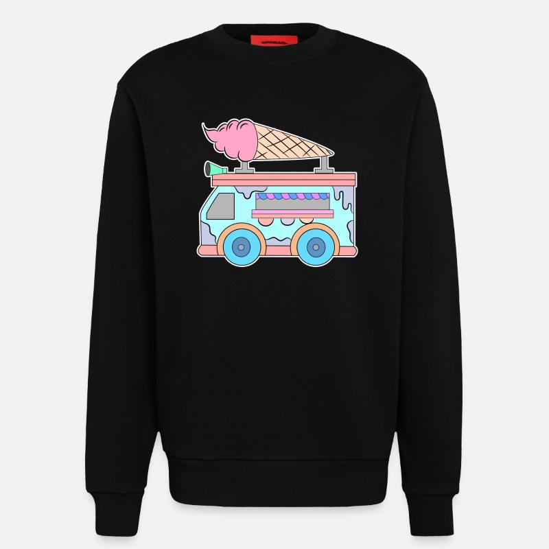 Kids Eiscreme - Sweatshirt - made by SPREAD  - SOLID BLACK