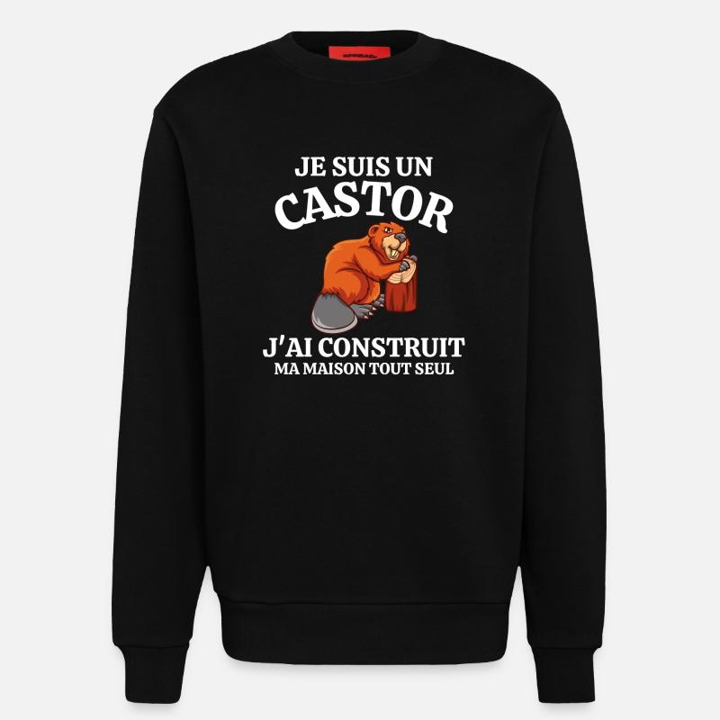 bricolage, bricoleur, bricoler, fan de bricolage - Sweat bio décontracté fabriqué en UE - SOLID BLACK
