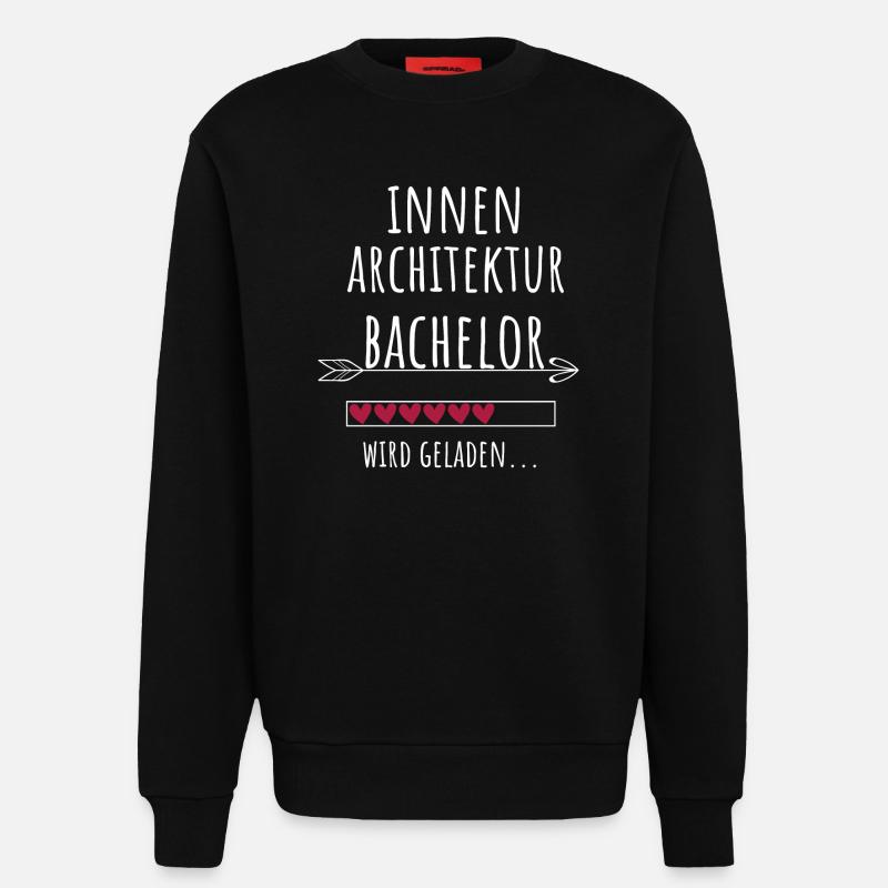 Innenarchitektur Bachelor Studium Geschenk - Sweatshirt - made by SPREAD  - SOLID BLACK