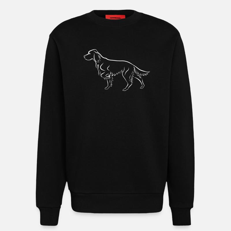 Setter vorstehend - Sweatshirt - made by SPREAD  - SOLID BLACK