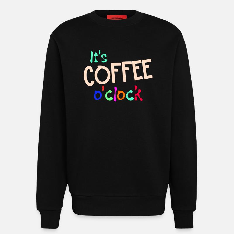 Munter Werden Kaffee Statement Kaffeeliebhaber - Sweatshirt - made by SPREAD  - SOLID BLACK