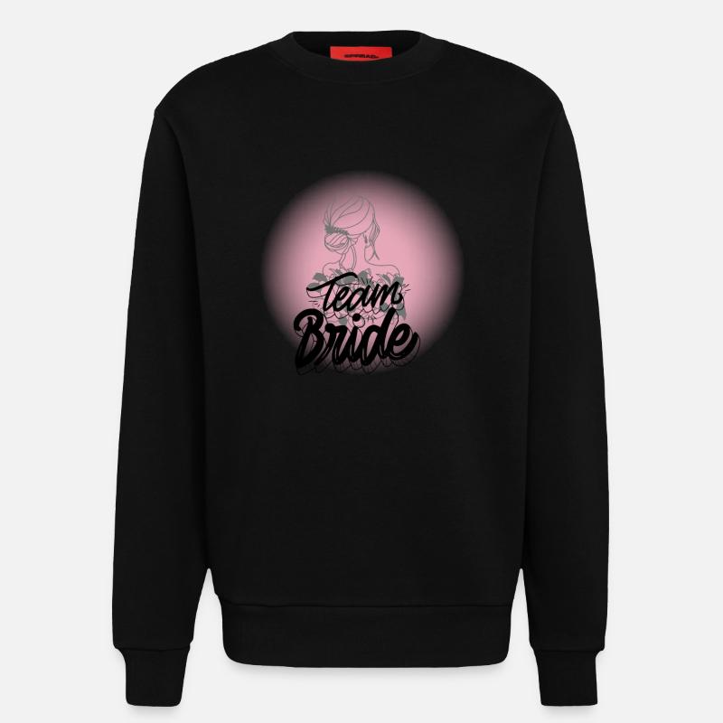 Team Bride - Sweatshirt - made by SPREAD - SOLID BLACK
