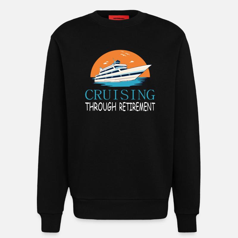 Kreuzfahrt durch den Ruhestand - Sweatshirt - made by SPREAD  - SOLID BLACK