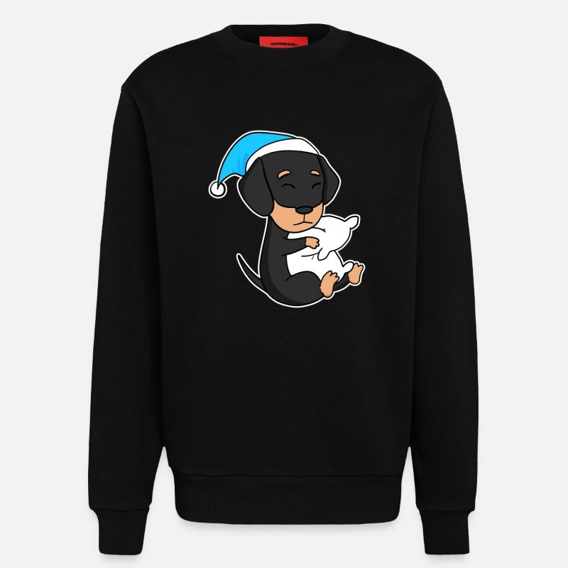 Hund Hunderasse Dackel Dachshund - Sweatshirt - made by SPREAD  - SOLID BLACK