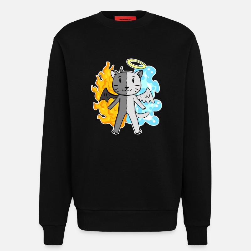 Katze Katzenrasse Britisch Kurzhaar - Sweatshirt - made by SPREAD  - SOLID BLACK