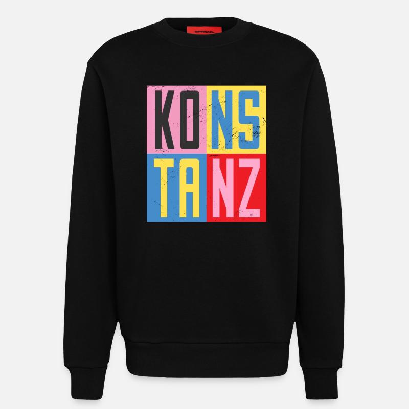 Konstanz Städte Design - Sweatshirt - made by SPREAD  - SOLID BLACK