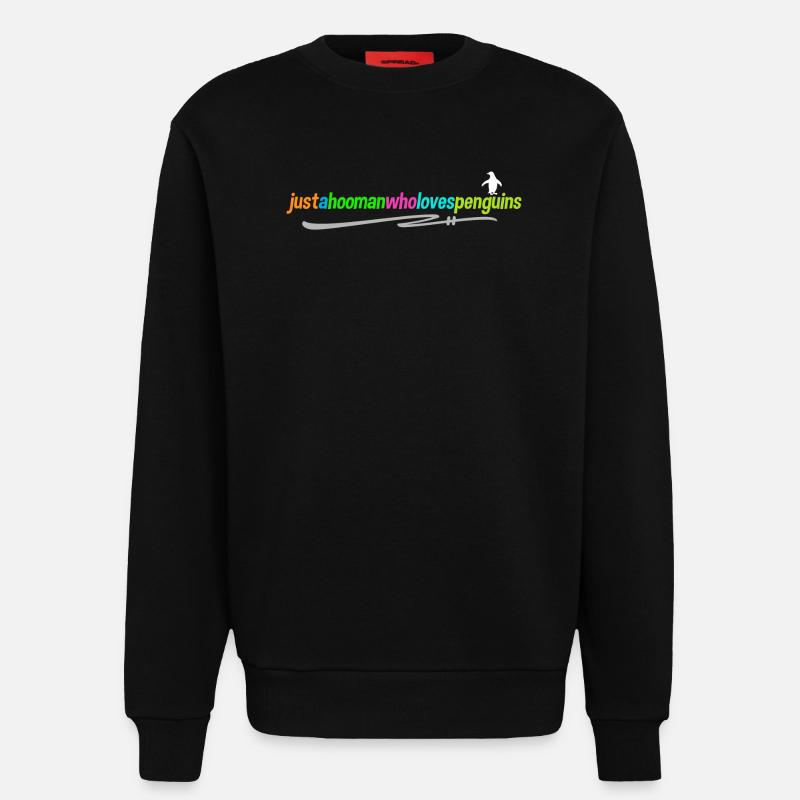 Antarktis Pinguin Statement Vogel Tier Seevogel - Sweatshirt - made by SPREAD  - SOLID BLACK