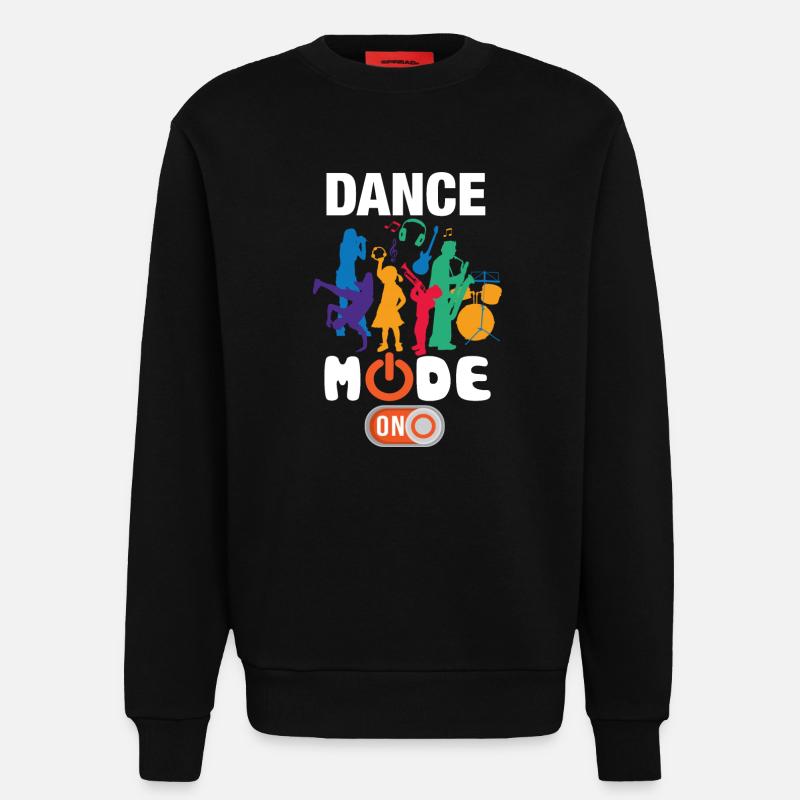 Lustiger Tanzmodus Ein - Sweatshirt - made by SPREAD  - SOLID BLACK