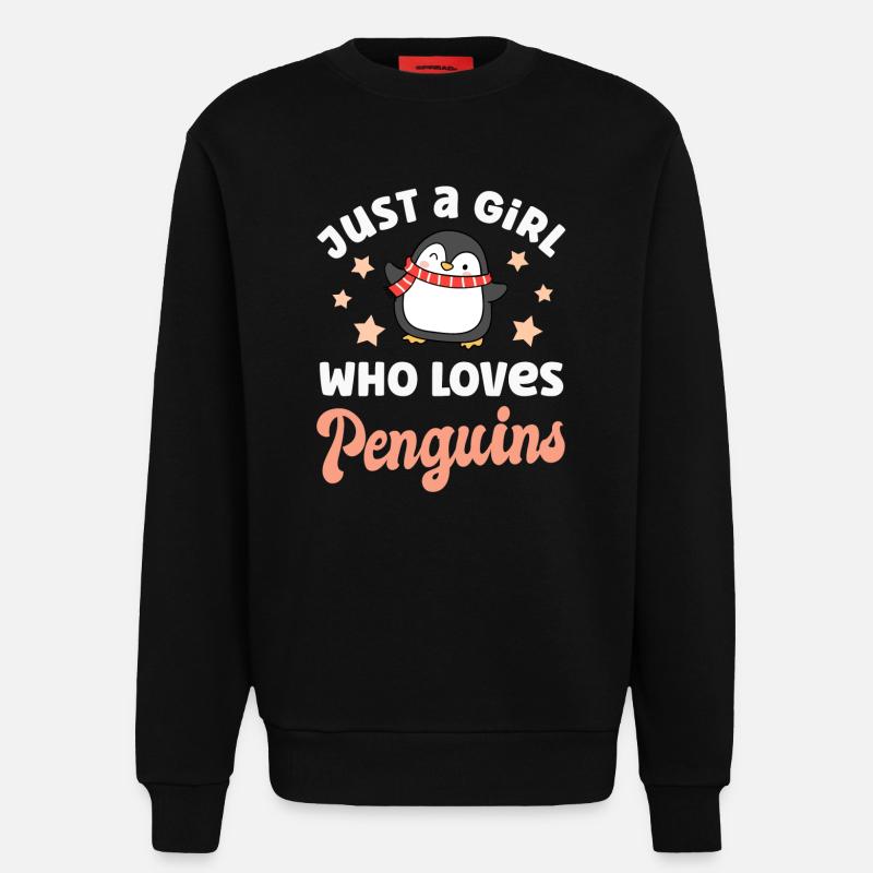 Pinguin Pinguine - Sweatshirt - made by SPREAD  - SOLID BLACK