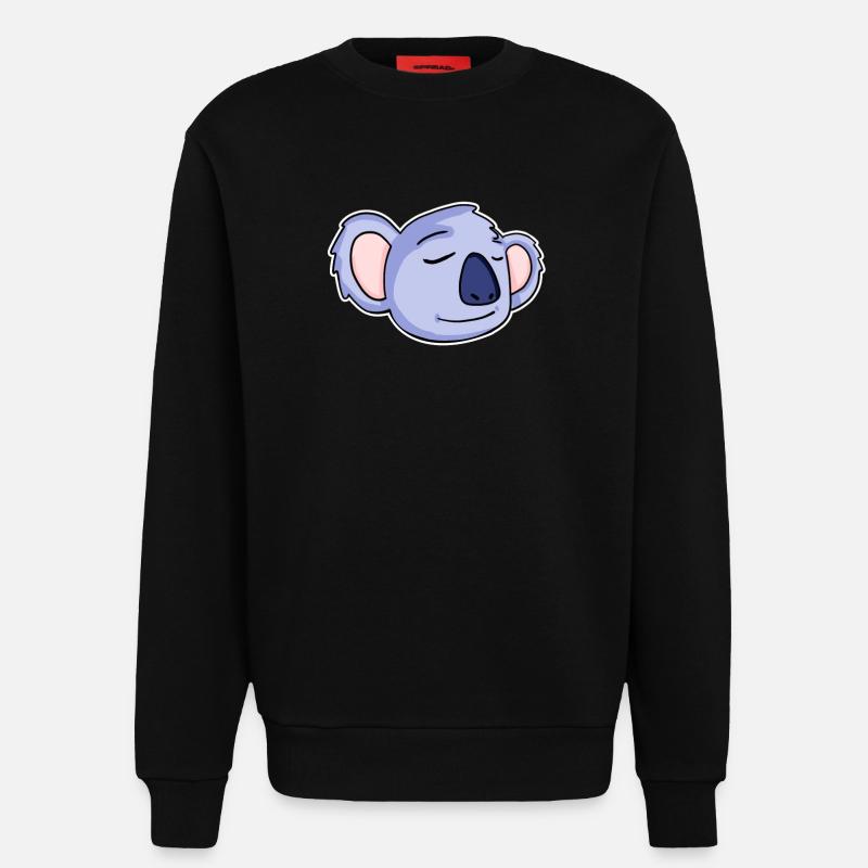 Koala Kopf Koalas - Sweatshirt - made by SPREAD  - SOLID BLACK