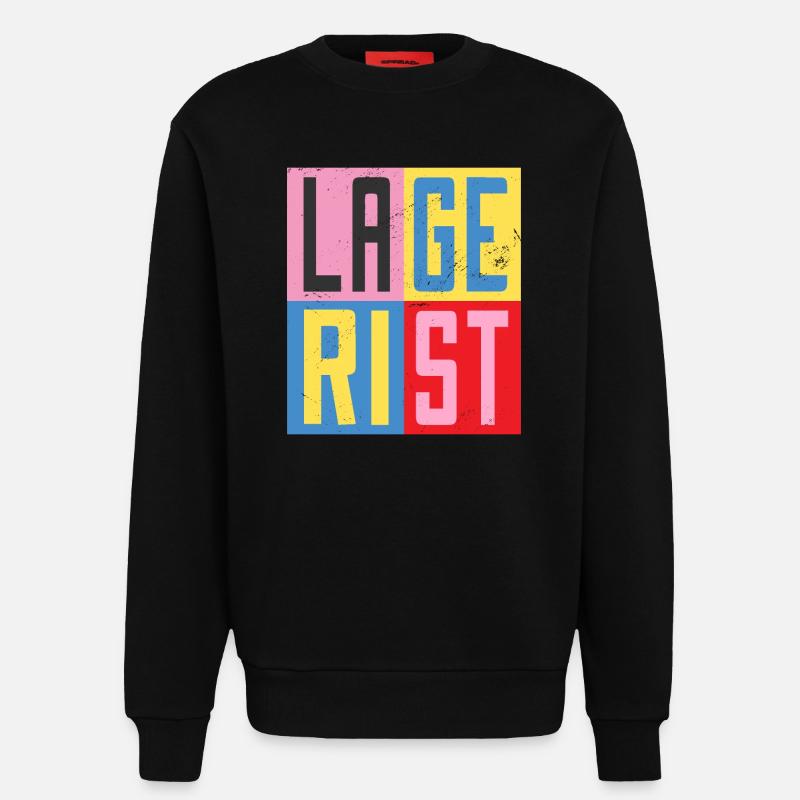 Conception d’entrepôt - Sweat bio décontracté fabriqué en UE - SOLID BLACK