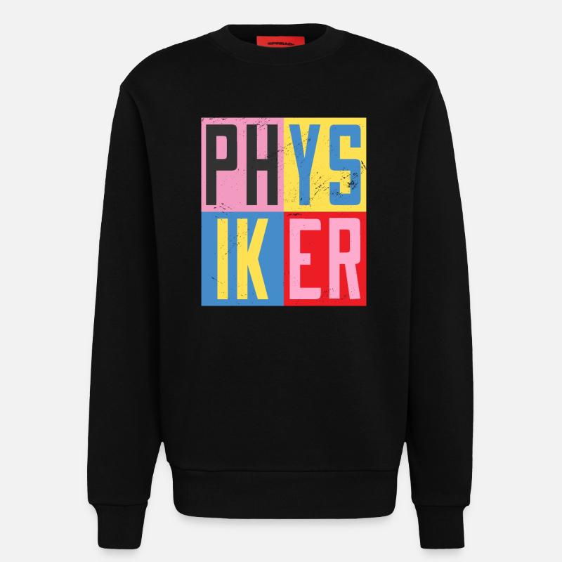 Physiker Design - Sweatshirt - made by SPREAD  - SOLID BLACK