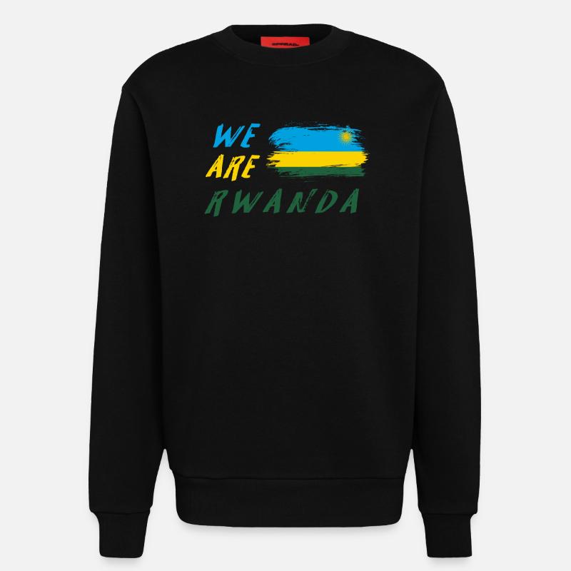 Wir sind Ruanda - Sweatshirt - made by SPREAD - SOLID BLACK