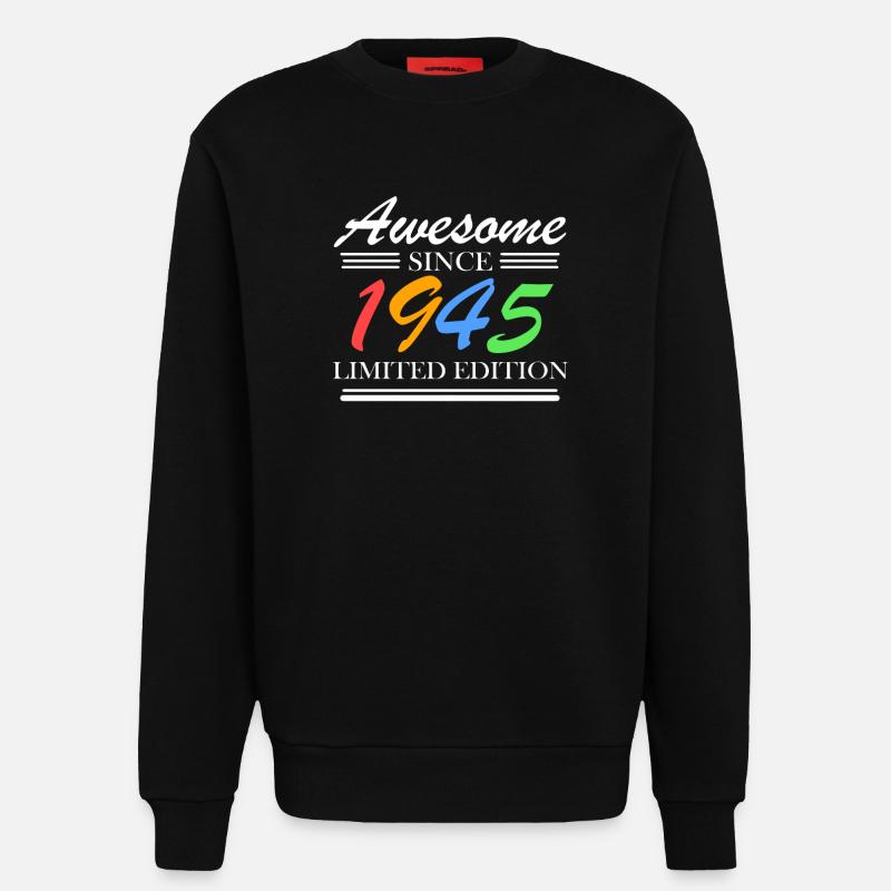 1945 - Sweatshirt - made by SPREAD - SOLID BLACK