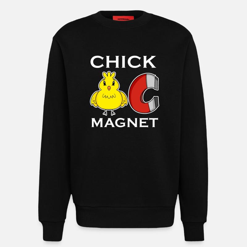 Chick Magnet - Sweatshirt - made by SPREAD - SOLID BLACK