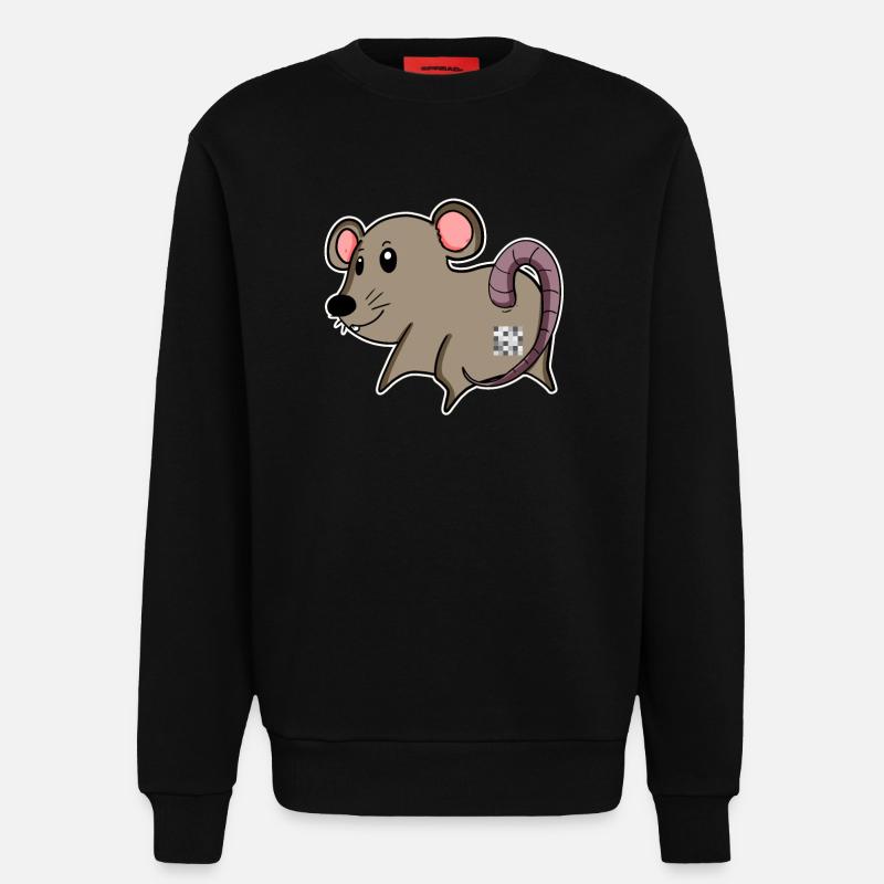 Mouse Ass - Mouse Butt - Sweatshirt - made by SPREAD - SOLID BLACK