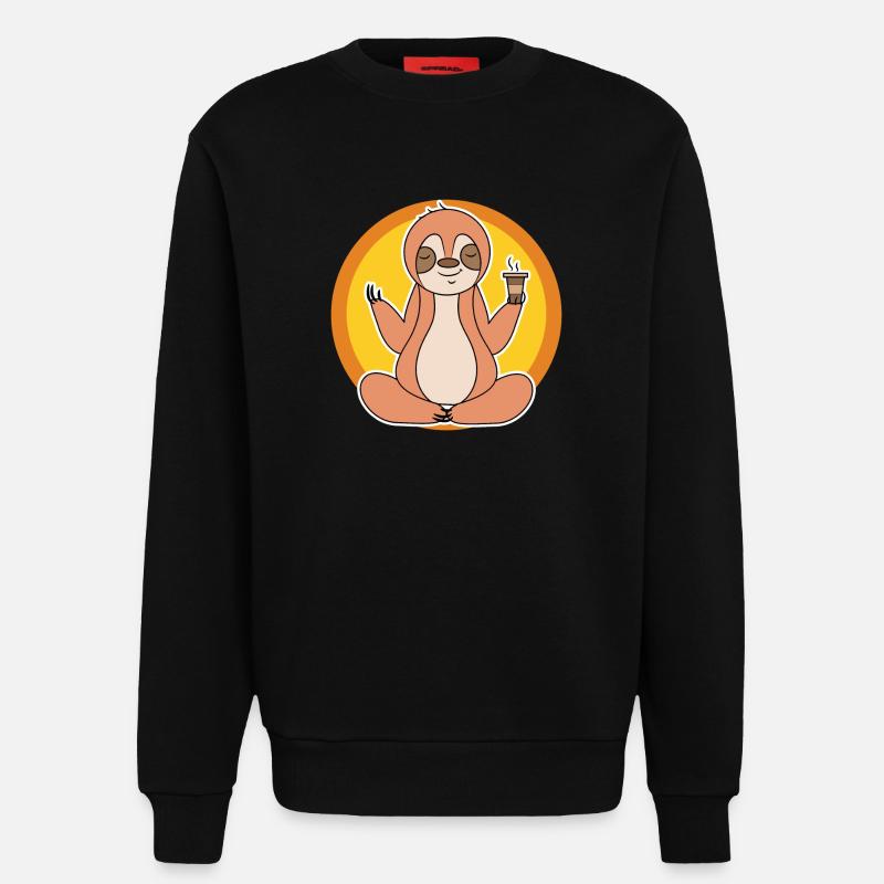 Faultier Langschläfer Dschungel Säugetier Tier - Sweatshirt - made by SPREAD  - SOLID BLACK