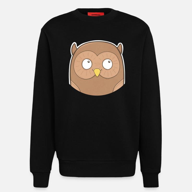 Eule - Sweatshirt - made by SPREAD  - SOLID BLACK