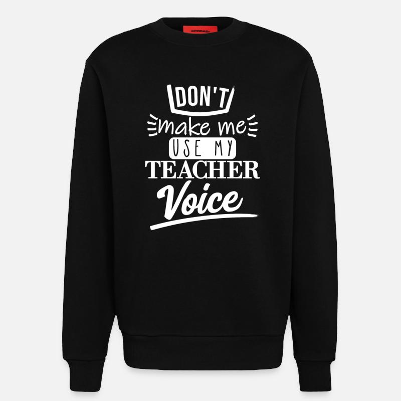 Ne me faites pas l’utiliser (blanc) - Sweat bio décontracté fabriqué en UE - SOLID BLACK