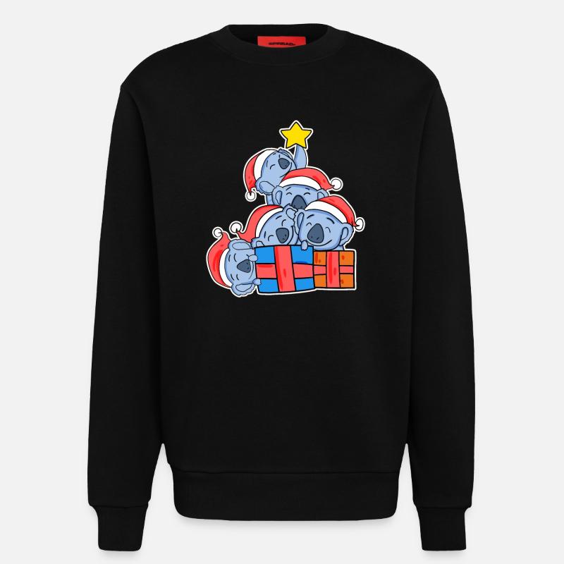 Weihnachten Weihnachtsbaum Koala - Koalas - Sweatshirt - made by SPREAD - SOLID BLACK