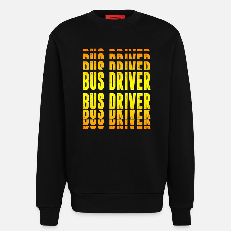 Busfahrer Design - Sweatshirt - made by SPREAD  - SOLID BLACK