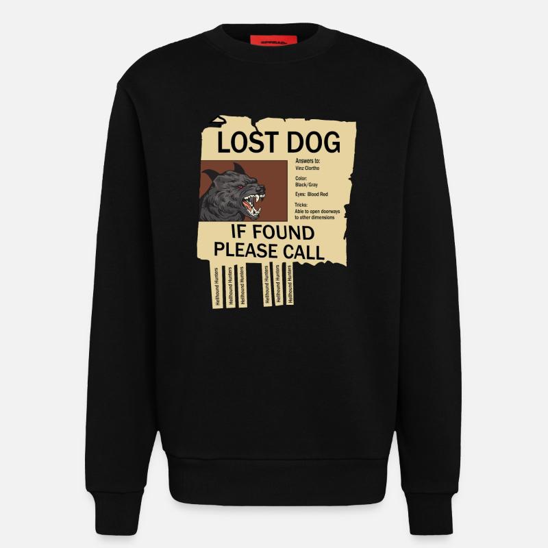 Missing Hellhound - Sweatshirt - made by SPREAD  - SOLID BLACK