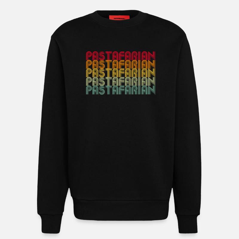 Rainbow Font Stack Pattern - Sweatshirt - made by SPREAD  - SOLID BLACK