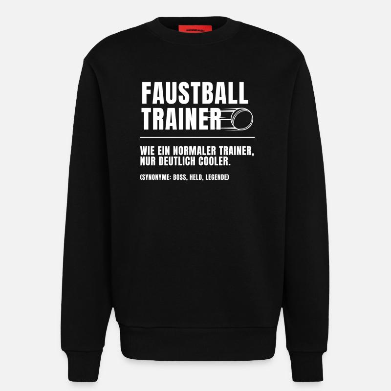 Faustball Trainer Definition - Sweatshirt - made by SPREAD - SOLID BLACK