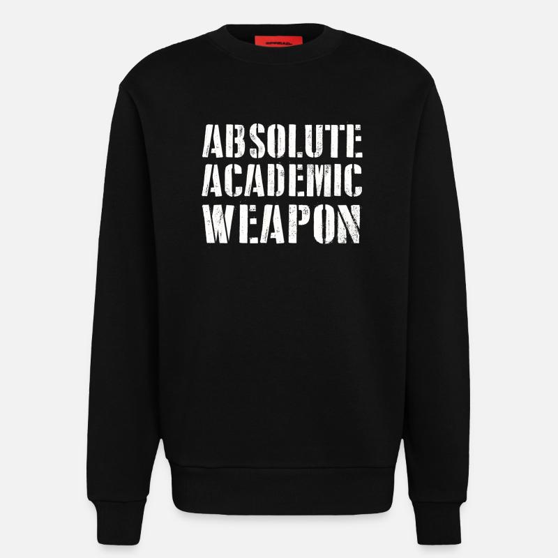 Studenten Absolute Academic Weapon - Sweatshirt - made by SPREAD  - SOLID BLACK