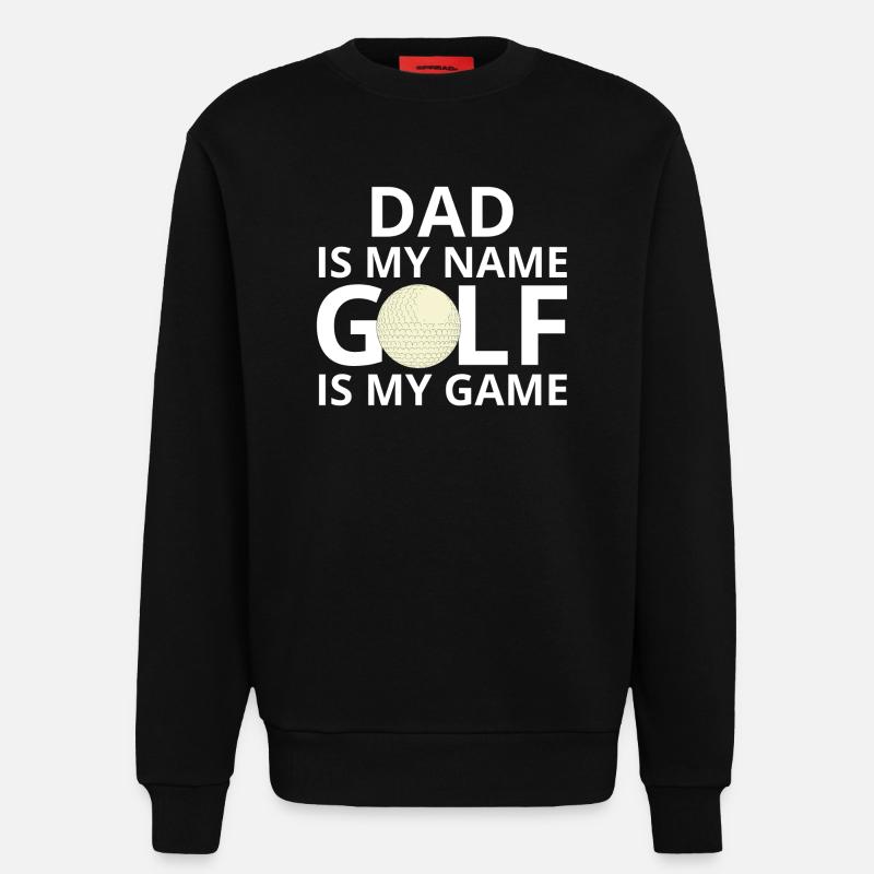 Golf, Golfer, Golffan - Sweatshirt - made by SPREAD  - SOLID BLACK