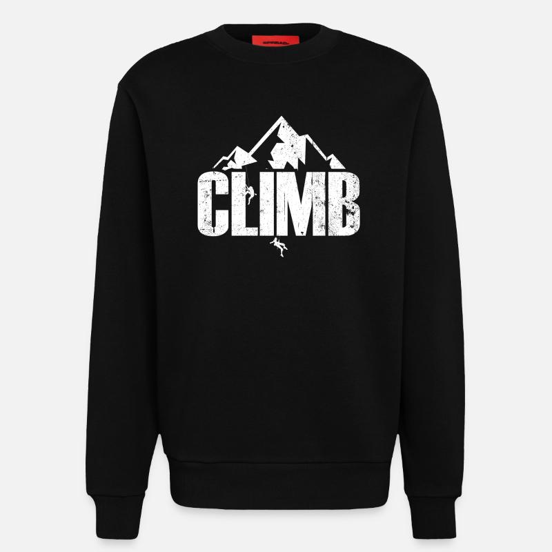 Klettern - Sweatshirt - made by SPREAD  - SOLID BLACK