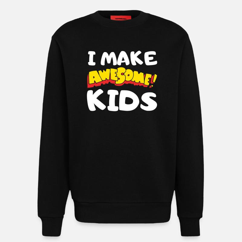 I make great kids comics - Sweatshirt - made by SPREAD  - SOLID BLACK
