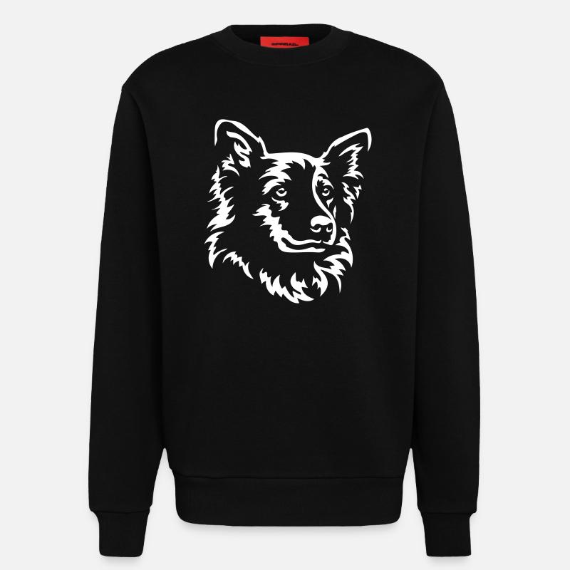 Harzer Fuchs Kopf "Black Edition" - Sweatshirt - made by SPREAD  - SOLID BLACK