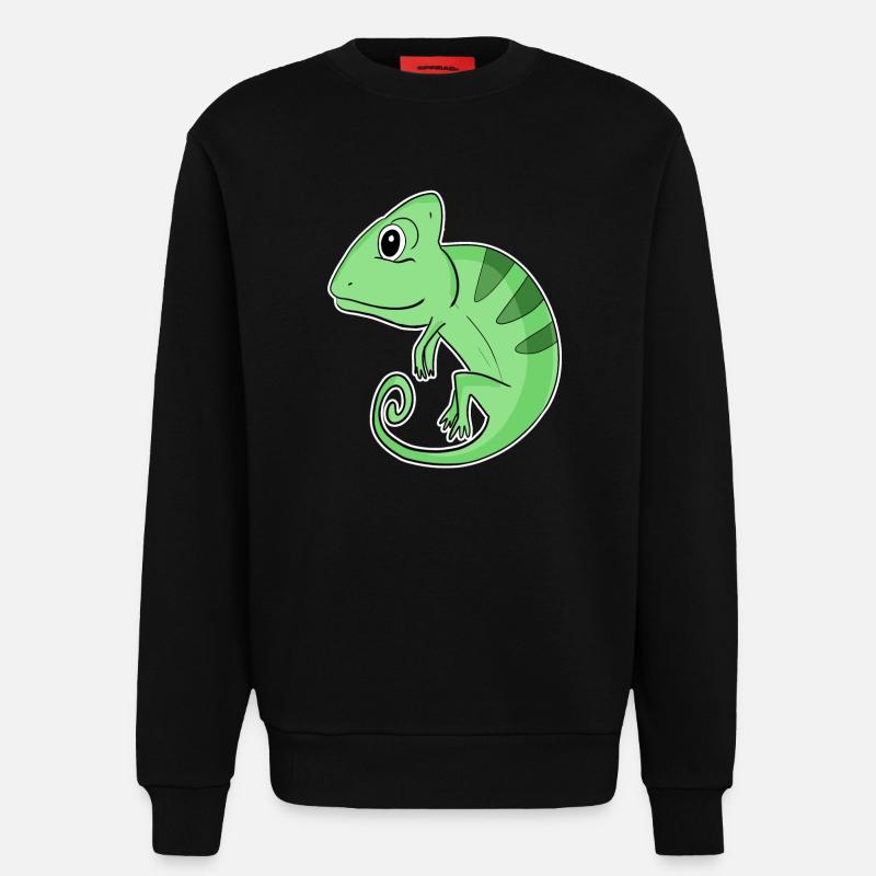 Chamäleons Chamäleon - Sweatshirt - made by SPREAD  - SOLID BLACK