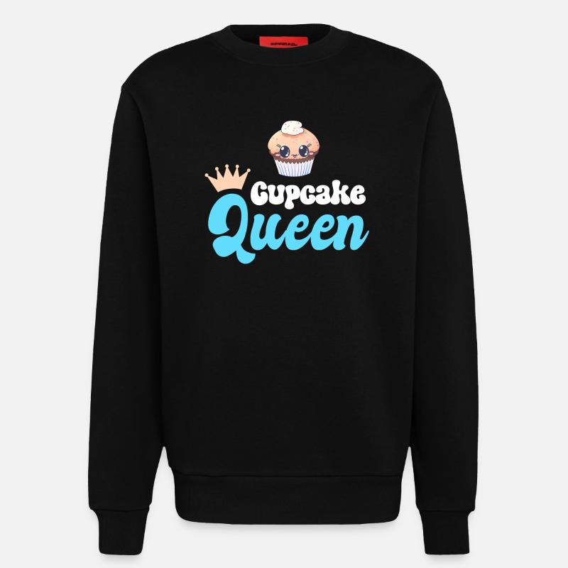 Cupcake Baking Baker - Sweat bio décontracté fabriqué en UE - SOLID BLACK