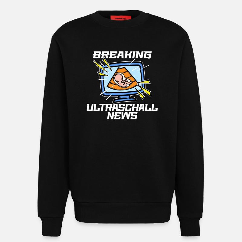 Schwangerschaft Statement Schwanger Mutter Baby - Sweatshirt - made by SPREAD - SOLID BLACK