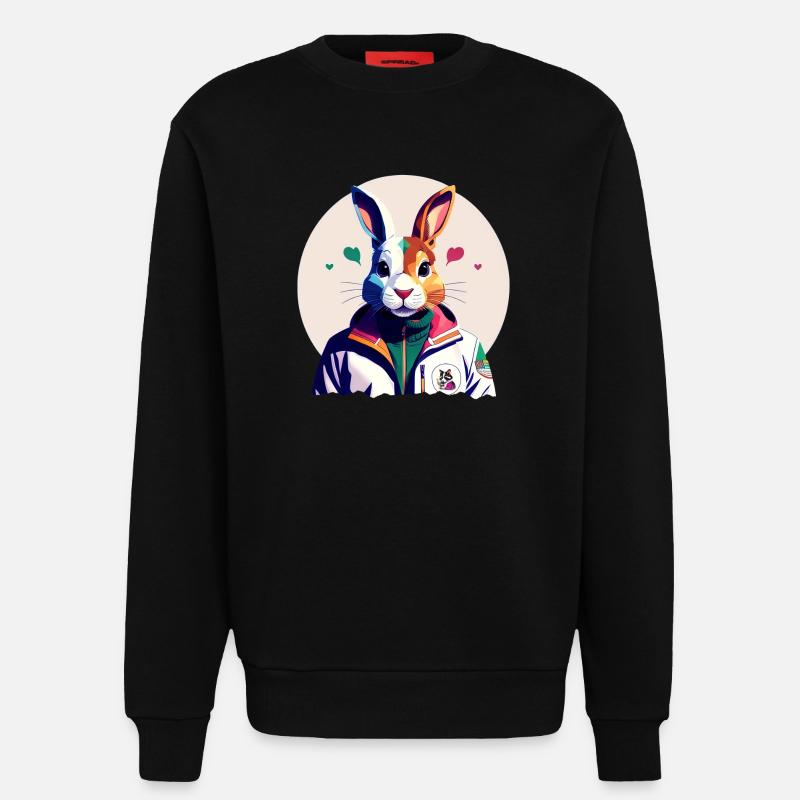 Bunny, Easter Bunny - Sweatshirt - made by SPREAD  - SOLID BLACK