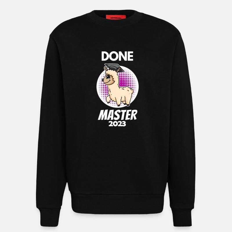 Master 2023 - Master abgeschlossen - Sweatshirt - made by SPREAD - SOLID BLACK