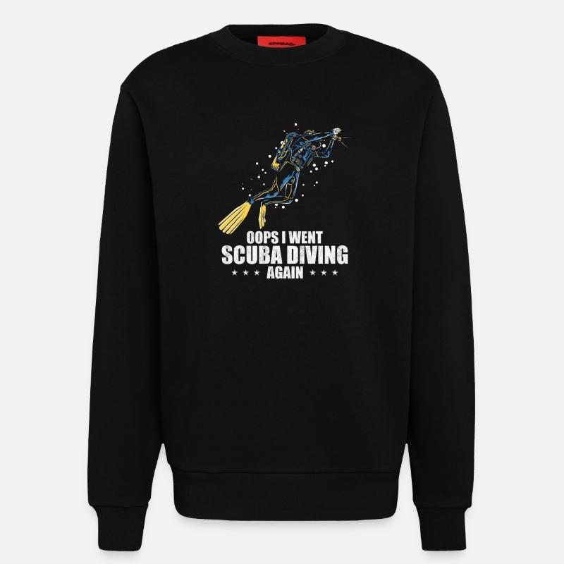 Scuba Diving Dive Design - Sweatshirt - made by SPREAD  - SOLID BLACK