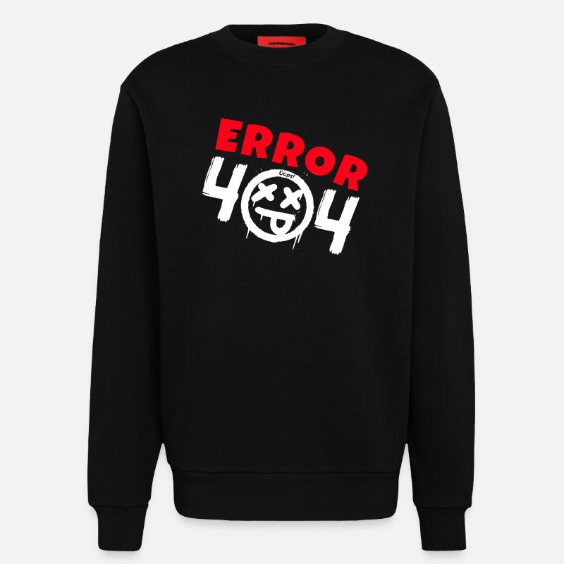 Error 404 Not Found - Sweatshirt - made by SPREAD - SOLID BLACK